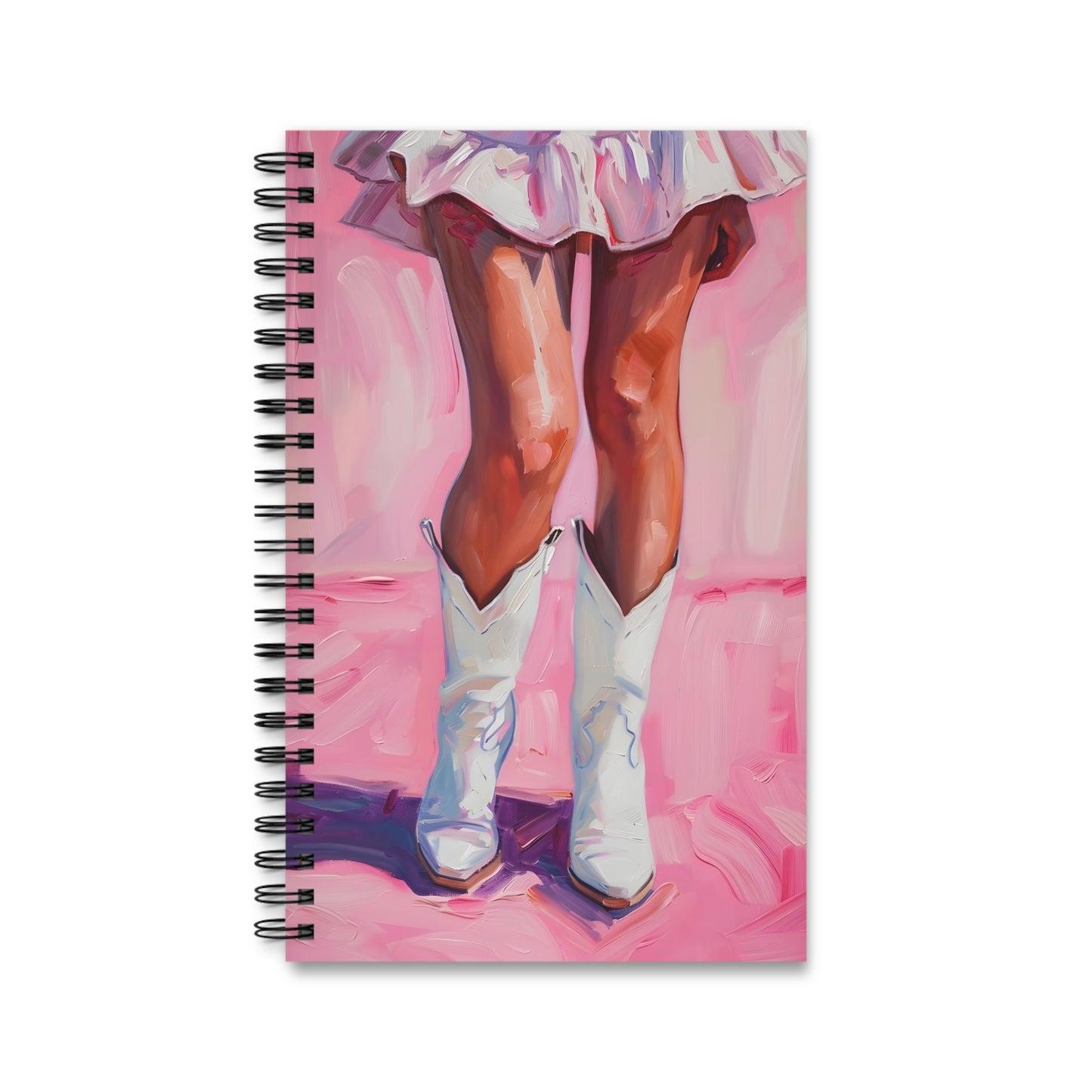 Chic Western Spiral Journal | Boho Cowgirl Notebook | Creative Writing Gift | Pastel Art Journal | Unique Stationery for Artists