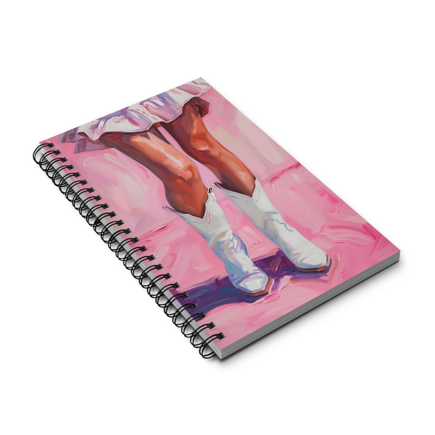 Chic Western Spiral Journal | Boho Cowgirl Notebook | Creative Writing Gift | Pastel Art Journal | Unique Stationery for Artists