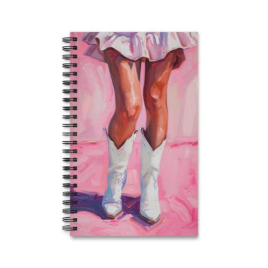 Chic Western Spiral Journal | Boho Cowgirl Notebook | Creative Writing Gift | Pastel Art Journal | Unique Stationery for Artists